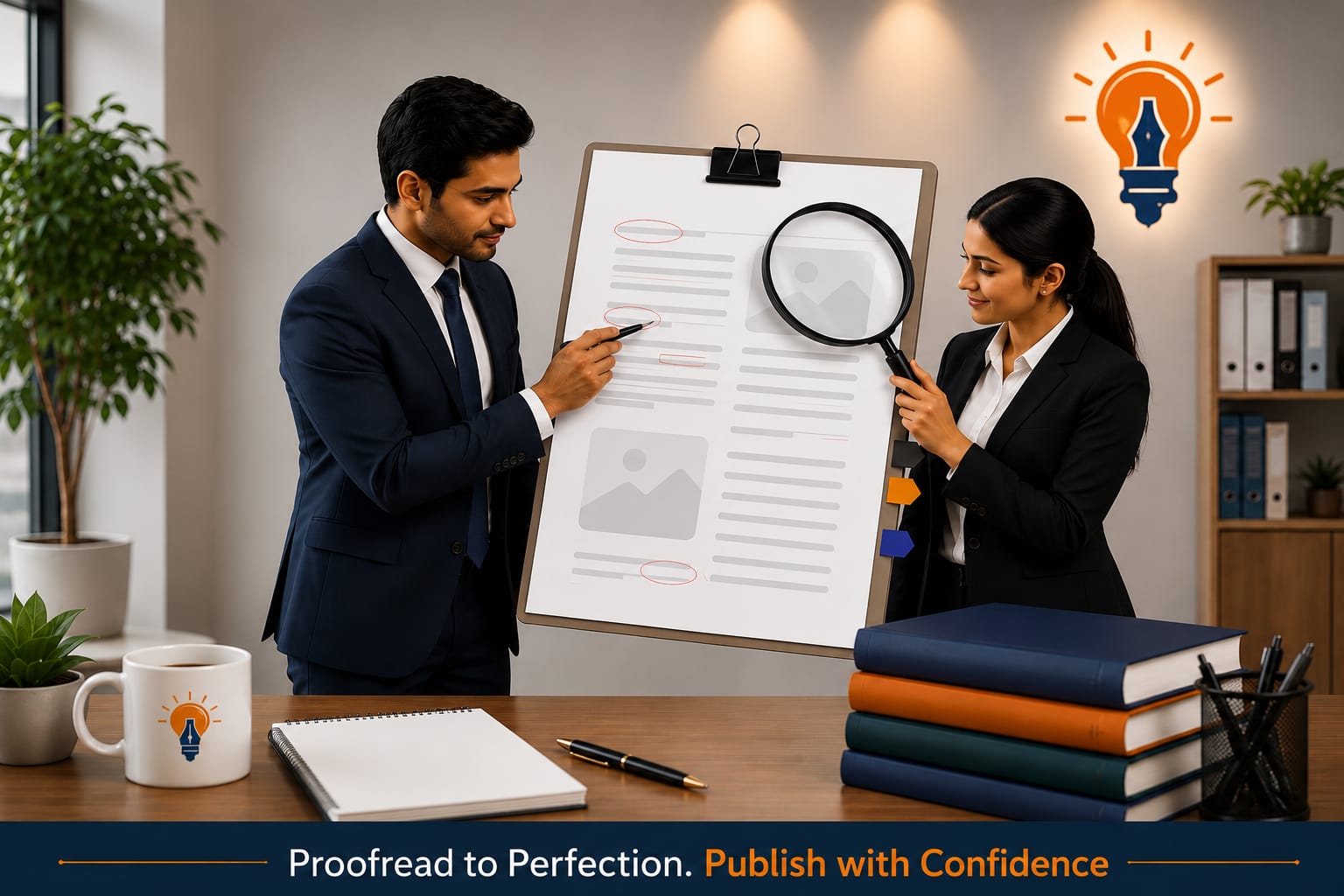 Proofreading services illustration